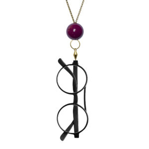 Mise en situation Collier de lunettes – Boule-purple-goldenAnna e Alex | Gisela Concept Store